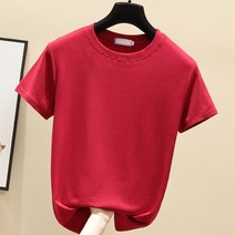 반팔라운드넥티 할인점 상점 철수함 캐비닛의 꼬리 부분 화물 탄력마스크팩 티셔츠 슬림핏 여성 인싸템 상의 4722906480