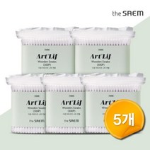 [더샘] 아트리프 대용량 순면 나무 면봉 300p x 5개