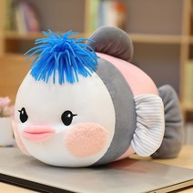 가팡 귀여운 물고기 바디필로우 25cm, 블루