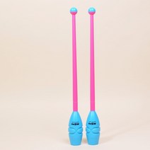nicespo 리듬체조곤봉 성인용 (45cm) 멀티컬러, 핑크+스카이블루