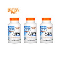 닥터스베스트 MSM with OptiMSM 식이유황 1500mg 120 타블렛 X3병