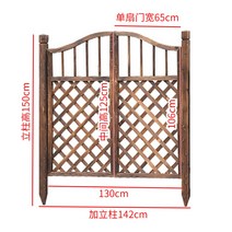 원목 목재 나무 방부목 단독주택 전원주택 마당 정원 주차장 메쉬 휀스 펜스 울타리 대문, B 130cm 격자문