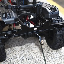 트랙사스 TRX6 G63 6X6 RC 자동차 부품 액세서리용 견인 후크가 있는 금속 후면 범퍼, [1] gray