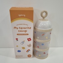 아가방 수성동아 아가방 3단 분유케이스, FREE, 베이지