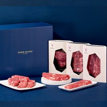 [미쓰하누]1++(9)암소 한우선물세트 구이 1kg 1.2kg, 구이정육1kg선물세트, 등심+국거리+불고기 1kg, 수령날짜지정