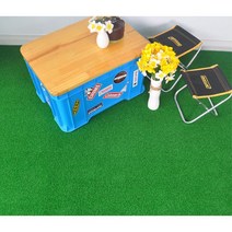 옥상 데크 배수되는 인조잔디 롤매트 모6mm 200x50 시공 관리편한 논슬림 셀프시공
