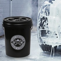 워시카 세차 버킷 세트 20L 블랙 캠핑 워시바스켓