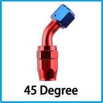 범용 AN4 AN6 AN8 AN10 AN12 알루미늄 오일 연료 스위블 호스 엔드 피팅 어댑터 키트 0 °/45 °/90 °/12, 06 Red blue 45_05 AN12