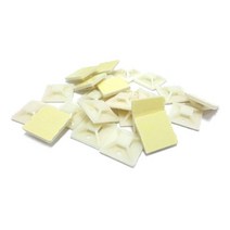 케이블메이트 접착식 케이블타이 마운트 50개 [소/20x20mm] [화이트]