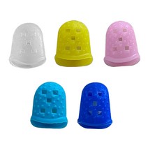 지오비즈 손가락 골무 5종 세트, 화이트, 핑크, 옐로우, 블루, 다크블루