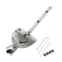 라우터테이블 테이블쏘 알루미늄 프로파일 울타리 및 목공 t-슬롯 슬라이딩 브래킷 커넥터 톱 마이터 게이지 t-슬롯 마이터 트랙 지그, 마이터 게이지 b