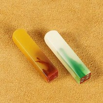 소원템 옥도장 낙관 졸업선물 인장 중국, 에메랄드(12mm)