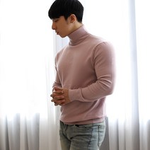 보스트핏 머슬핏 남자 터틀넥 목폴라 니트