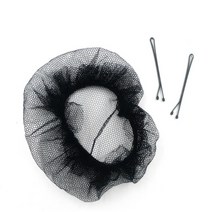 승무원 올림머리망 1P 블랙 가는형 업스타일 면접 헤어망 밴드형