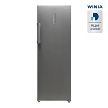 위니아 WFZU230NAS 스탠드형 냉동고 1도어 227L 브라이트실버