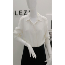 에스쏠레지아 (신상품) 깜짝세일20%!!! 주인장추천!!! 간절기 흐르는핏감의 셔츠블라우스-pt SOL8WBL050