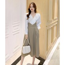 한블리 pick 가을 코디 (블라우스 원피스 세트)