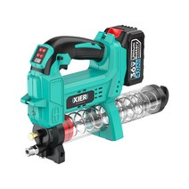 다있상 구리스건 전동 주입기 구리스 자동 에어 펌프, 직선 핸들 모델 배터리 1개 및 충전 1개(5셀)