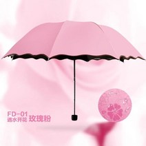 남성우산 접는 가벼운 큰거 대튼튼 숙녀 39햇살 우산 물에 꽃이 만발한 파라솔 우산 배