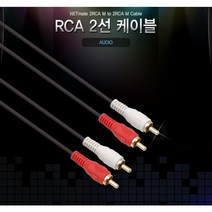 RCA 2선 AV 케이블 2RCA to RCA젠더 JNHKR, 2RCA(수)_2RCA(수)_10M