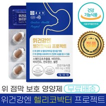 종근당 위 건강 엔 헬리코 박터 프로젝트 600mg 스페인 감초 추출물 위 점막 보호 핼리코 박터균 증식 억제 도움 영양제, 2박스 (60정) - 2개월분