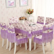 테이블 식탁 보 우아한 핑크 레이스 방진 테이블 커버 꽃무늬 프린트 책상 웨딩 직사각형 식탁보 995aEA5c5, 130X180CM, 02 YELLOW