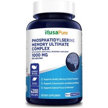 누사퓨어 포스파티딜세린 기억력 1000mg 200 캡슐