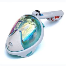 다이빙 마스크 수중 스쿠버 안티 안개 풀 페이스 전문 스노클링 세트 미끄럼 방지 링, S/M, 13. Plated-Grass