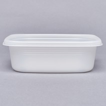 일회용 뚜껑포함 전자레인지 가능 플라스틱 사각 밀폐 죽 용기 소, 1개, 선택02.죽 용기(중) 50개-뚜껑포함, 50개입
