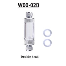 co2레귤레이터 분배기 레귤레이터 이탄 ZRDR 수족관 체크 밸브 레귤레이터 디퓨저 리액터 싱글 헤드 또는, 02 Double silver