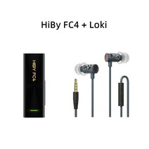 HiByFC4 MQA 인증 동글 USB DAC 디코딩 오디오 헤드폰 앰프 DSD256 35mm 44mm 출력 안드로이드 iOS Win10, 02 Black 1 Loki 1
