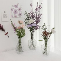 프로방스 유리 화병 인테리어 장식 소품 꽃병, 미디움