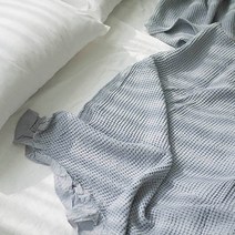 모달 와플 이불 프릴 워싱 스프레드 쇼파커버링, 그레이