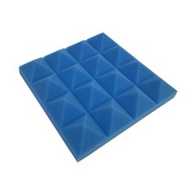 방음 판넬 보드 흡음제 12/24Pcs 25x25x5cm 스튜디오 음향 폼 피라미드 사운드 흡수 트리트먼트 패널 타일 보호 스폰지, 02 파란_02 24pcs