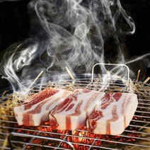 짚불삼겹살 친환경 볏짚 초벌구이 삼겹살, 600g+600g