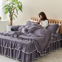 류금숙 라인 실키케어 항균프릴 차렵침구 풀세트 (SS/Q/K/SK)