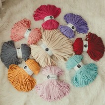 세기텍스타일 3.0mm 90m 에어 코튼 순면 마크라메 로프 (40Color), BABY PINK