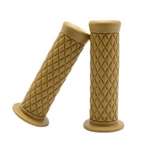 바이큐 전기종 호환 가능 오토바이 핸들 그립 아퀼라 혼다 스즈키 야마하, 카키