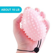 손목 마사지기 마사지 손가락 그립 공 재활 훈련 노인 운동 공 손 힘 원형 장치 뇌졸중 편마비, pink rope