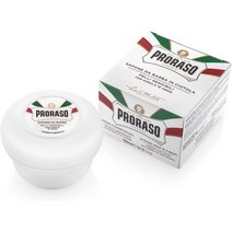 프로라소 센서티 면도 비누 쉐이빙 예민한 피부 녹차 & 귀리 남자친구 선물 150mlx 4팩, 1개