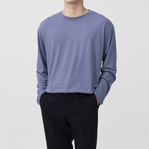 스타일에스 남자 오버핏 무지 라이트 소프트 긴팔 티셔츠 라운드넥 무지 긴팔티 10color