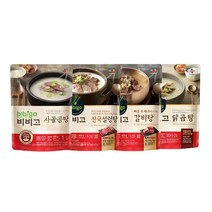 (상온) [비비고] 국 탕 찌개/ 맑은4종세트/ 사골곰탕 진국설렁탕 갈비탕 닭곰탕