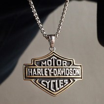 노이드비 써지컬스틸 변색없는 할리바앤쉴드 모터바이크 목걸이