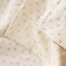 꼬꼬잠 4중거즈 앵두 낮잠 무릎 담요 블랭킷 3종, 블루