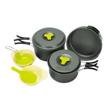 스노우라인 아웃도어 2~3인용 코펠, 혼합 색상, 5세트