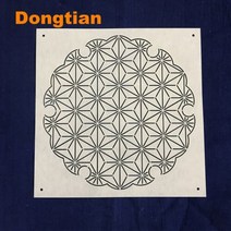 가죽공예 도안 큰사이즈 가장 고전적인 사시코 템플릿 드로잉 쿠션 가방 테이블 러너용 부드러운 22*22cm, 01 Asaba