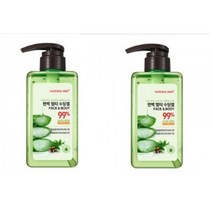 편백 멀티 수딩젤 (500ml) + 사은품 : 휴대용 편백 샴푸 및 바디로션 10개 (편백수와 알로에 베라잎즙 99%를 함유한 국내최초 히노끼 수딩젤 피부 진정 및 보습 효과), 2개