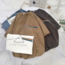 가바바 남성 반팔티 PINK FLOYD 유니크 디자인 포인트 오버핏 라운드 반팔티 G31222