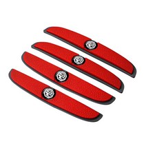 자동차 차량 도어 백미러 텍터 고무 충돌 방지 스트립 스티커 4 개 모리스 차고 MG 3 5 6 7 HS ZS GS Hecto, 01 A Red