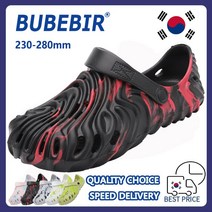 BUBEBIR® 2022 새로운 남성 및 여성 샌들 남성 여성 샌들 슬리퍼 커플 샌들 소음 감소 거실 슬리퍼 여름 야외 해변 신발 큰 발 패드 방수 소재 실내 및 실외 연중 사용